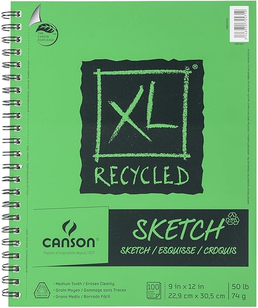 Sketch Pad Toned Gray 50 Sheets 9x12 Pack Of 2