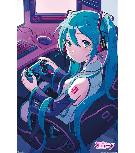 Amazon.com: Trends International Hatsune Miku - Color Splash Wall