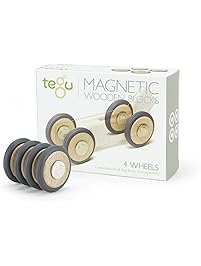 Tegu 4 Pack Magnetic Wooden Wheels