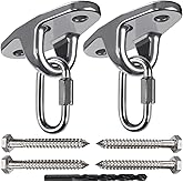 Dakzhou Heavy Duty Swing Hanger Swing Brackets Wooden and Concrete Bolts 2000 lb Capacity Playground Porch Yoga Seat Trapeze SwingSets Indoor Outdoor