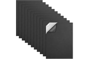 MEARCOOH Self Adhesive Foam Sheets Crafts, Black 9x12 Inch 2mm Sticky Eva Foam Paper for Crafts Cardmaking Photo Frames Class