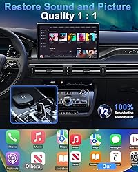 Wireless Carplay Adapter, Converts Wired to