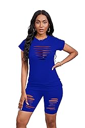 PINSV Women 2 Piece Outfits Summer Sweatsuits Track
