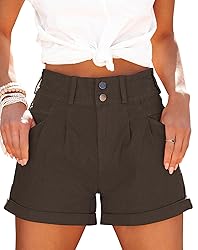 Hilltichu Womens Relaxed Fit Casual High Waist