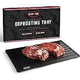 BLAZIN' THAW Defrosting Tray for Frozen Meat | 16" Family-Size | Aluminium Plate for Thawing Frozen Food | Natural Thawing Pr