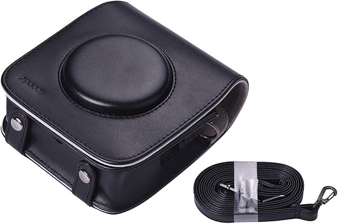 Compact Camera CasesCamera Case Bag PU Leather Protection Camera Bag With Adjustable Shoulder StrapCamera Shoulder Bag Size13 7x12 2x5 8cm ColorBlack