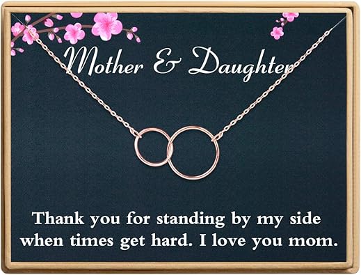 mother daughter ring necklace