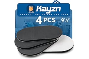 Kayzn Felt Furniture Sliders, 4pcs 5.7" x 9.5" Heavy Duty Sliders for Moving Furniture- Furniture Sliders for Hardwood Floors, Floor Sliders to Move Your Furniture. Quickly and Easily Move Furniture