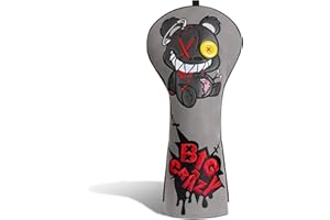 Big Crazy Golf Club Head Cover Funny Unique Headcovers Driver Headcovers Fairway Woods, Hybrids Woods, Golf Gift Birthday Gif