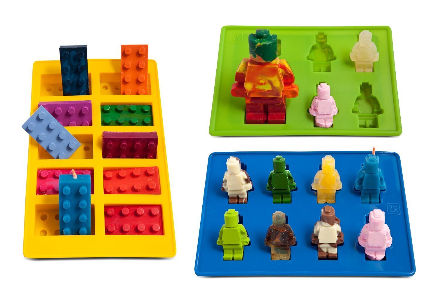 Lucentee Silly Ice Cube Trays Candy Molds Building Bricks And Figures With Bo.. 19 71fQBnqwp1L
