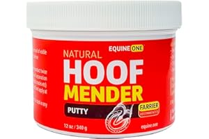 MINERAL MEDIX Equine One Hoof Mender Putty - White Line | Wall Separations | Old Nail Holes | Thrush - 100% All-Natural Hoof Care Product - Birch Bark Extract, Betulin, Omega-3 (12 Oz)