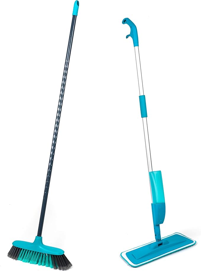 Beldray COMBO3578 Telescopic Spray Mop with Sweepmax Broom, 2 Piece