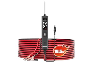 KINGBOLEN ECT200 Automotive Electrical Circuit Tester, 12V 24V Car Voltage Test Power Probe Tester, Component Activation, Continuity Test, Trailer Light Tester, Short Circuit Finder, 16.5FT Cable