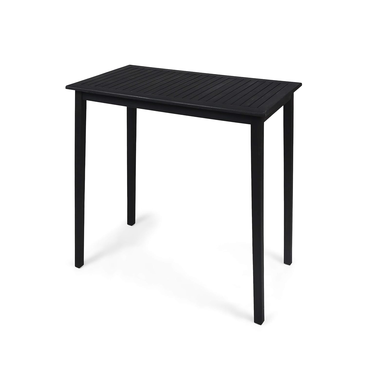 Christopher Knight Home 309014 Teresa Outdoor Minimalist Acacia Wood Rectangle Bar Table Dark Gray: Industrial & Scientific