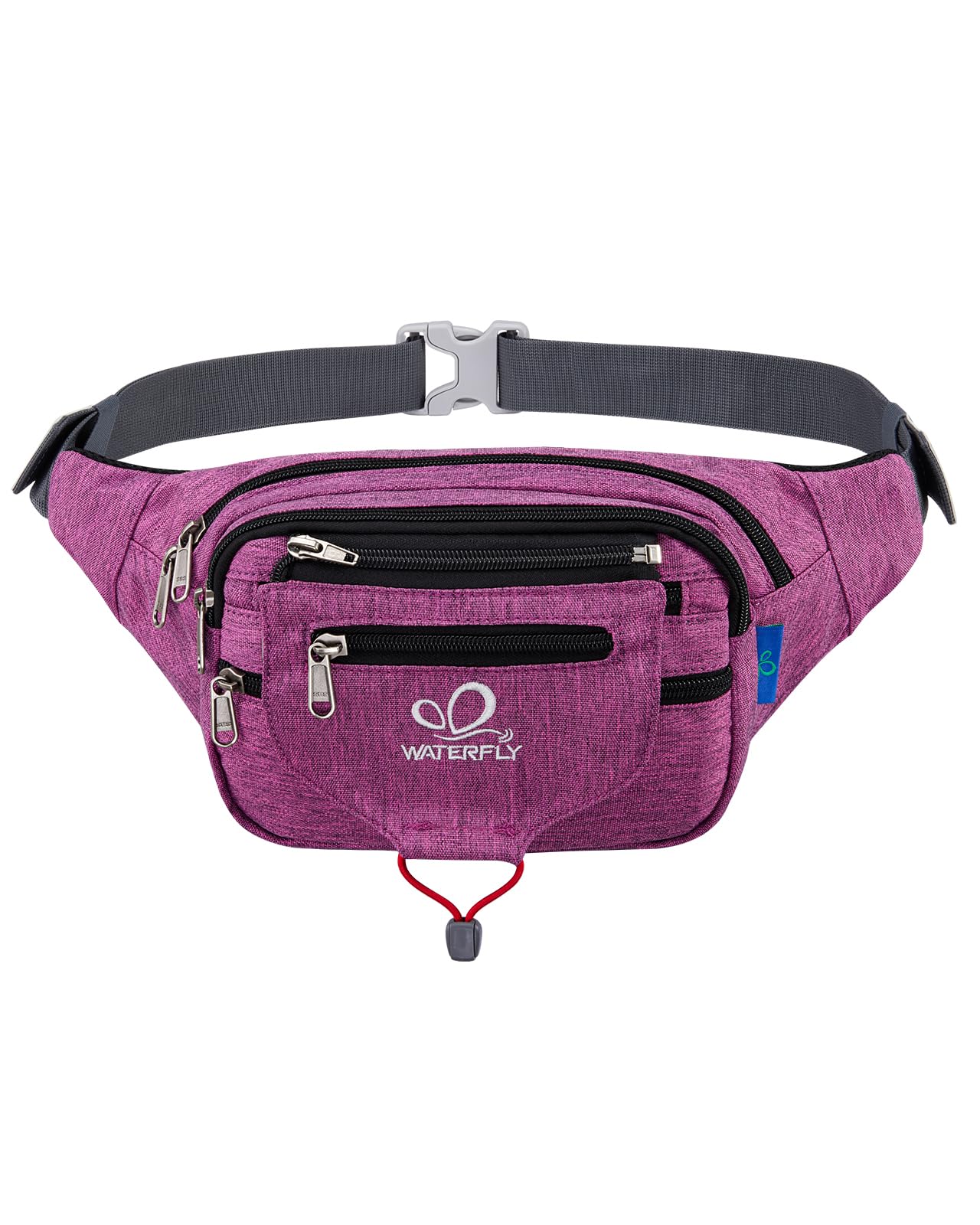 Waterfly Bum Bag Fanny Pack for Men Women Large Waist Pack with Multi Pockets for Running Hiking Camping Workout Cycling