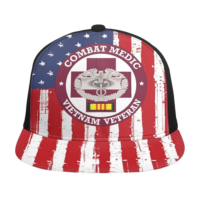 Combat Medic Vietnam Veteran Unisex Adult Hats Classic Baseball Caps