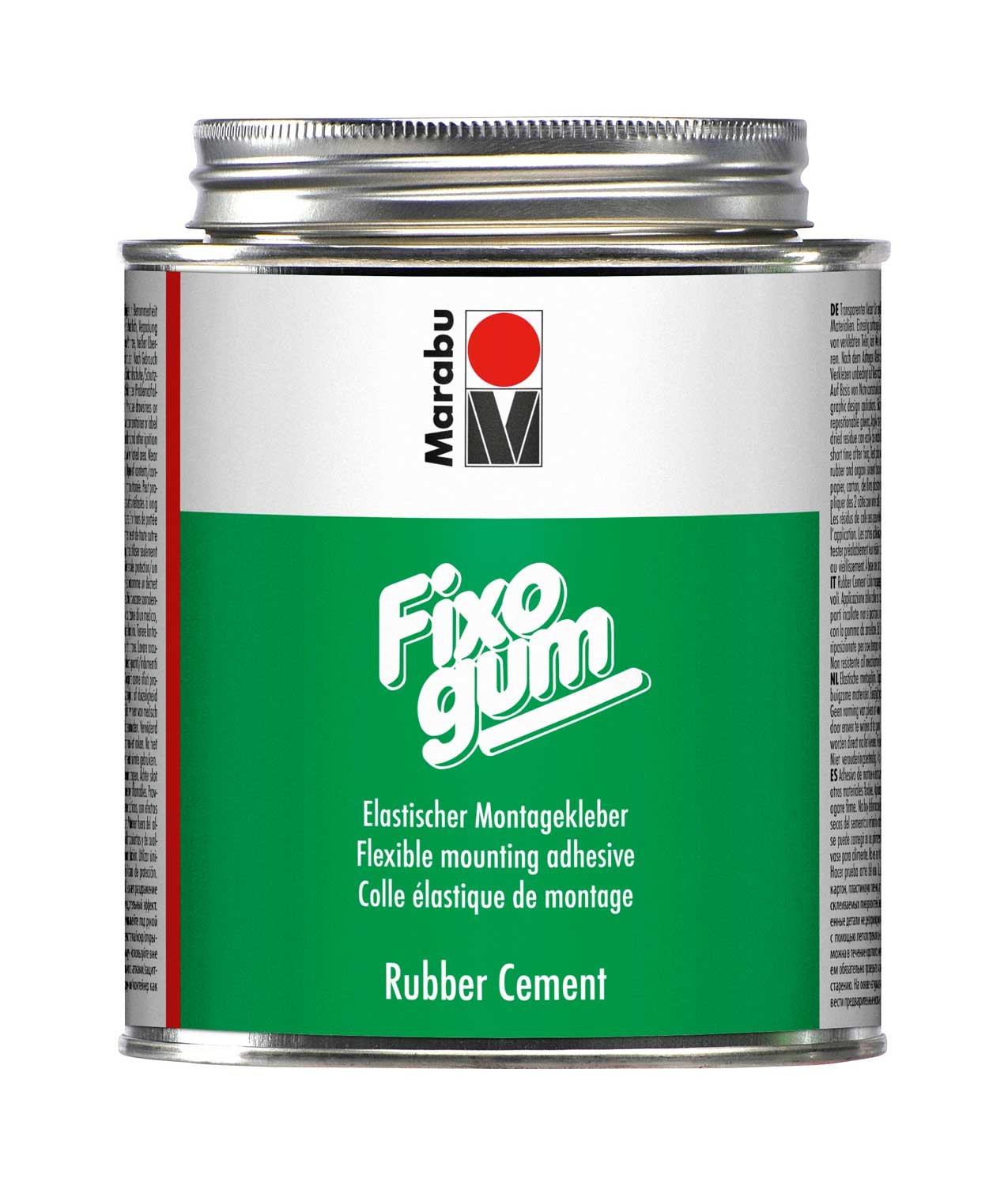 Marabu Fixogum Rubber Cement 5, Green, 500 g, For Art, Craft, Home, School, University