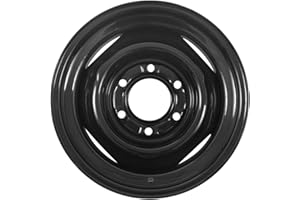 Conventional Steel Trailer Wheel Rim Black 16x6 6 Hole 5.5" Circle 16" x 6"