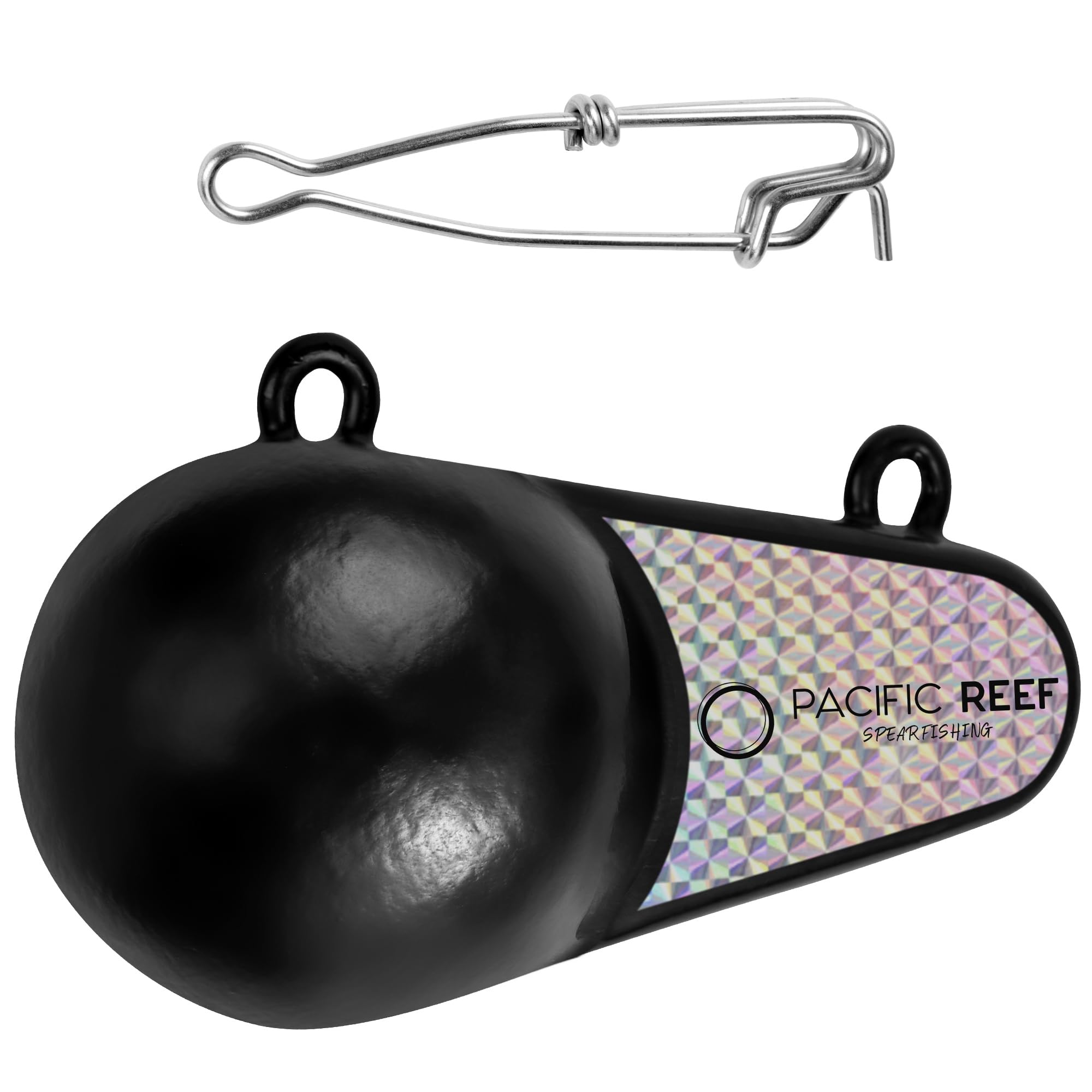 Photo 1 of PacificReef® Downrigger Weight Oval w/Fin Coated Ball [4lbs, 6lbs, 8lbs, 10lbs, 12lbs] - Sinker for Downriggers Weight Pancake Oval Canon Ball with Protective Vinyl Coating for Salmon (4 lbs)