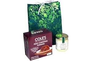 BLUE MOON FINE TEAS Figgy Christmas Pudding & Brandy Butter Hard Sauce Gift Set - Happy New Year - Ships the Same Business Day - Order by 1 PM Pacific Time