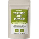 Coolinario Tartaric Acid Powder (1 LB) Food Grade Natural Acidulant | Enhances Flavor &amp; Adjusts Acidity, Ideal for Wine, Baking &amp; Candy, Cream of Tartar, Confections &amp; pH Balancing