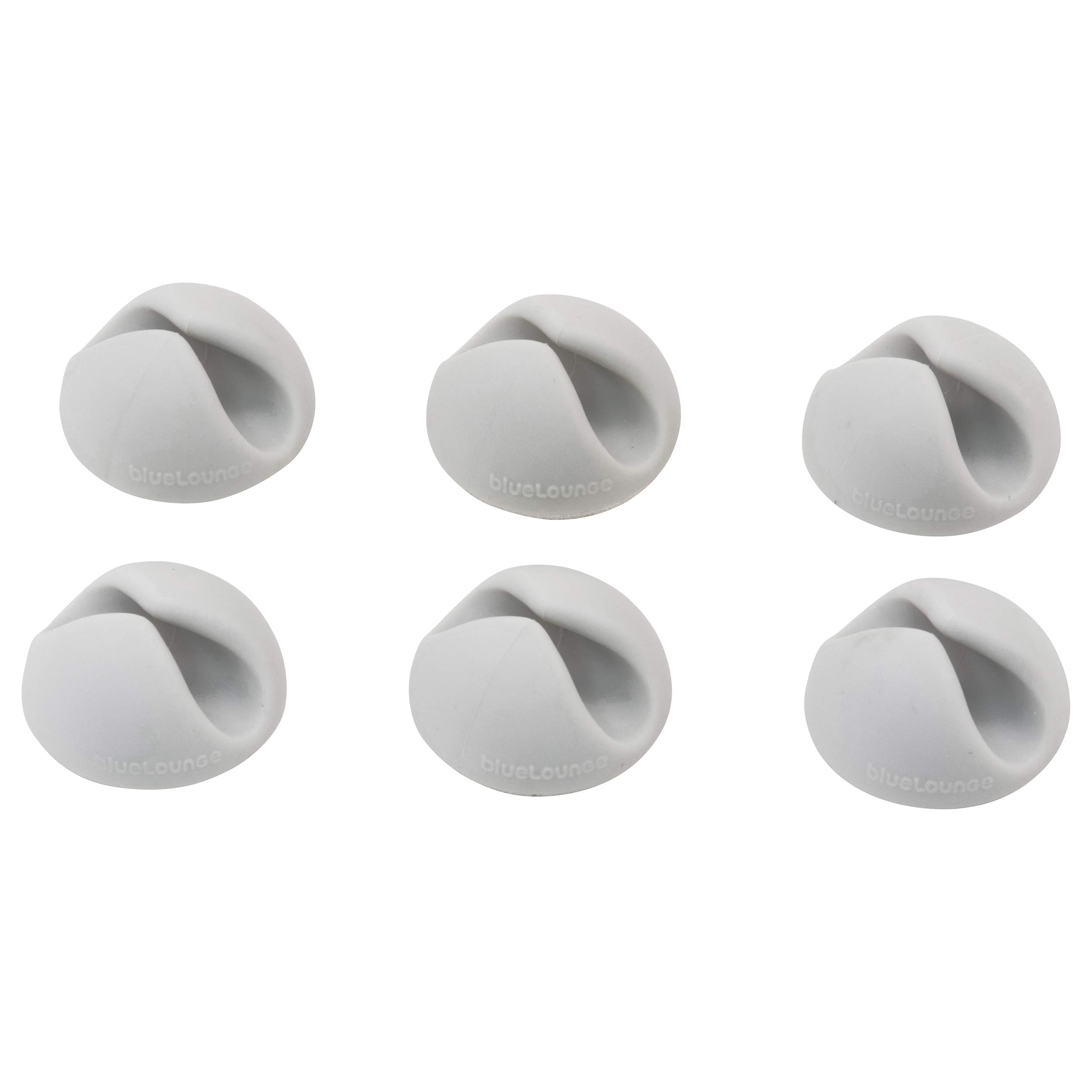 Bluelounge CableDrop Holder for Cable - Grey(Pack of 6)