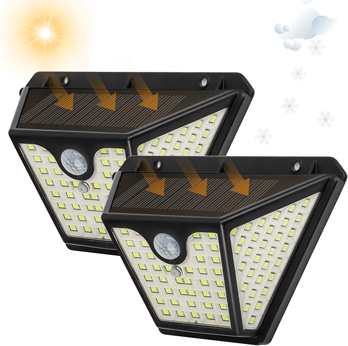 Focos LED Exterior Solares, TASMOR Luces Solares Exterior