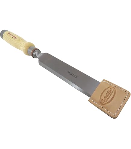 Robert Sorby Leather Tip Protector For 2-3/8" Timber Framing Slick Chisel - Made In England - View #8