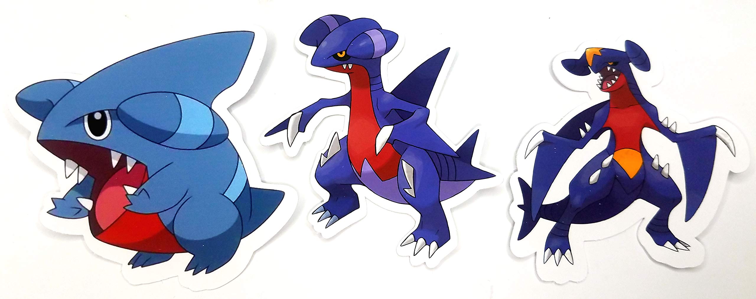 Buy Gible, Gabite, Garchomp 3 Vinyl Sticker Dragon Evolution Set