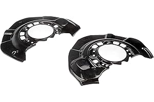 Dorman 947-004 Brake Dust Shield for Select Toyota Models, 1 pair, Black