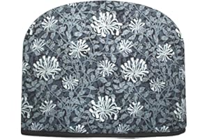 BLUE MOON FINE TEAS Blue Moon Tea Cozy - William Morris Honeysuckle Indigo Tea Cozy - Large Double Insulated Tea Cozy - Made in The USA