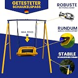 Zero Gravity Magic Carpet Swing Set with Steel Frame for Up To 2 Kids view 5