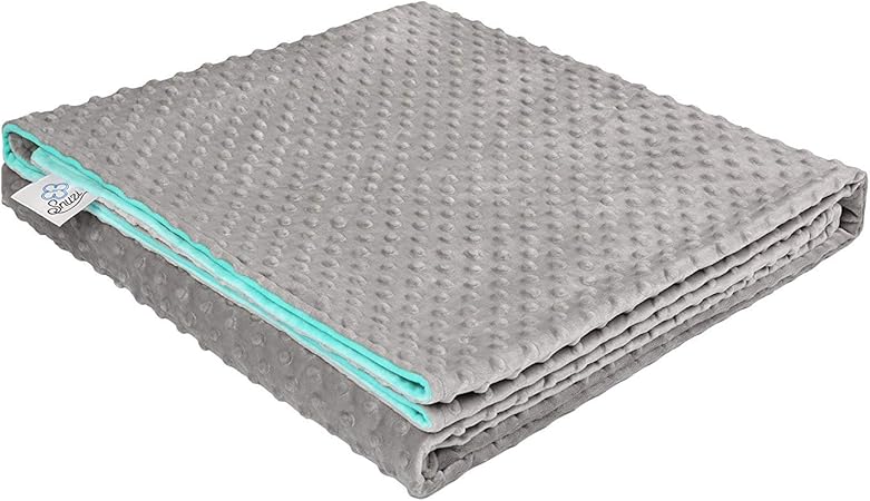 SNUZI LIFE Premium Weighted Blanket Covers (Green/Grey, 150 x 200 cm