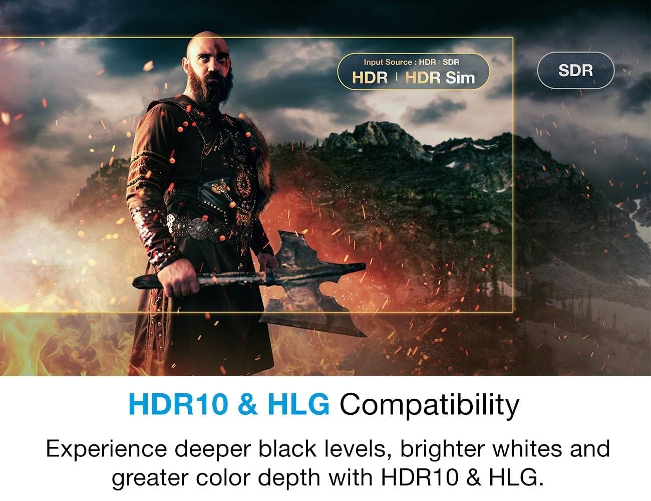 Optoma UHD35STX 4K UHD Short Throw Gaming and Home Entertainment Projector