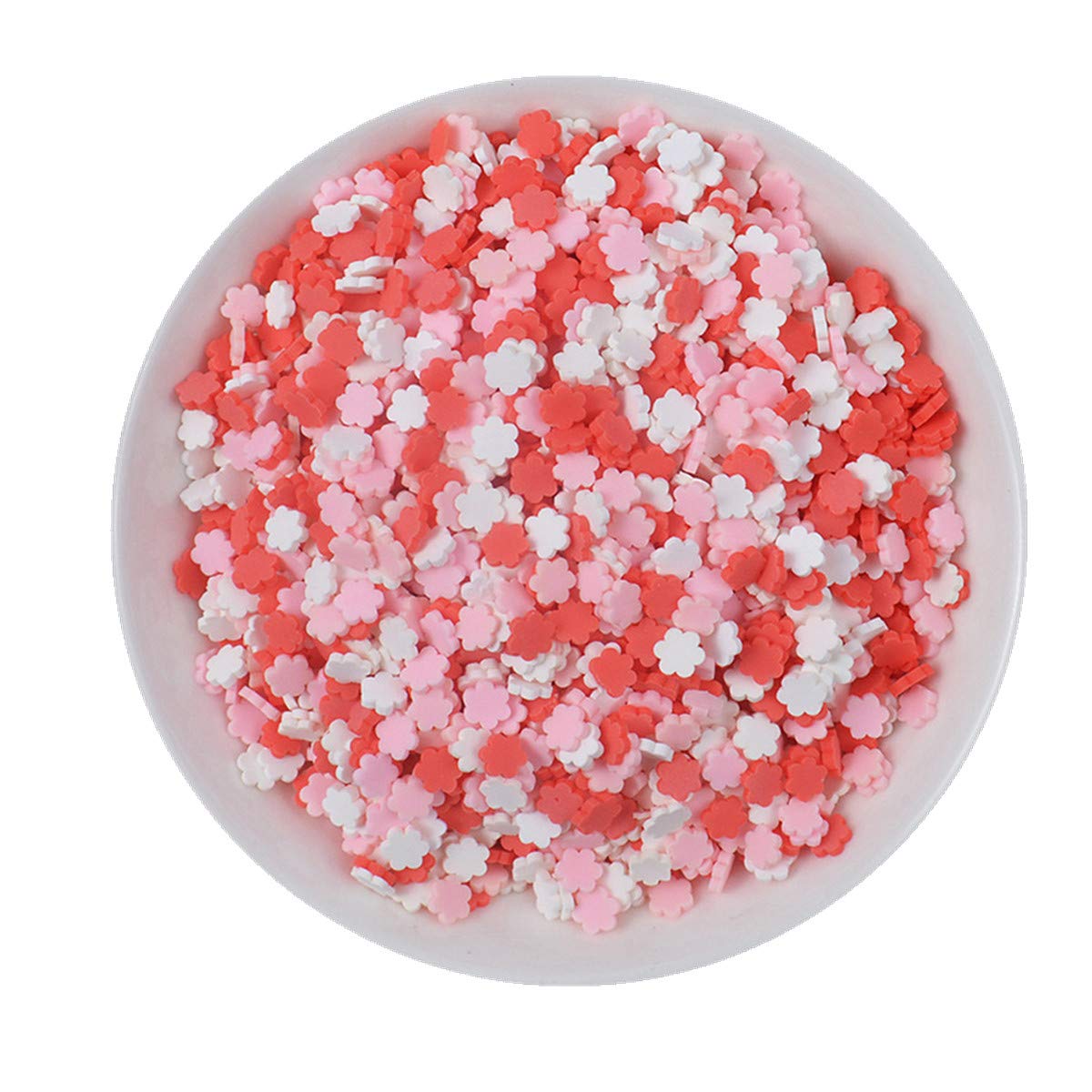 100g Resin Flatbacks Slime Accessories Clay Sprinkles Decoration for Charms Filler DIY Supplies Fake Candy Chocolate Cake Dessert Mud Particle Scrapbook Phone Case (flower19)