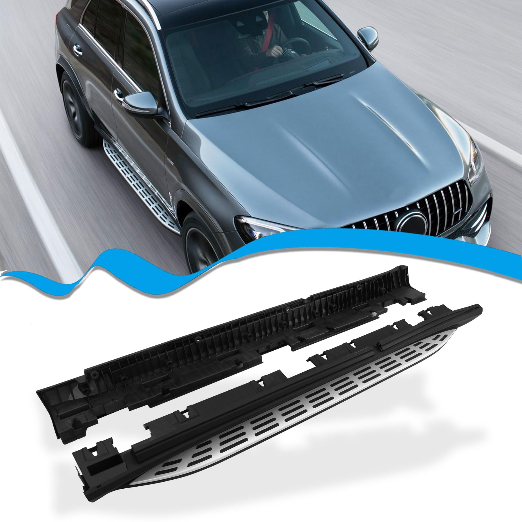 Photo 1 of SNIXWOO Heavy Duty 600 LBS Side Steps fit for 2020-2026 Mercedes Benz GLE W167 350 450 580 53 63 AMG Running Boards Nerf Bar Accessories