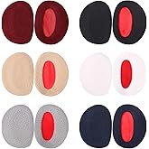 SATINIOR 6 Pairs Earmuffs Bandless Fleece Ear Warmers Winter Ear Covers Unisex