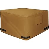 NEXCOVER Square Fire Pit Cover - Waterproof 600D Heavy Duty Cover, Premium Patio Outdoor Cover, 32”L x 32”W x 24”H, Fits for 28 inch, 30 inch, 31 inch, 32 inch Fire Pit / Table, Brown.