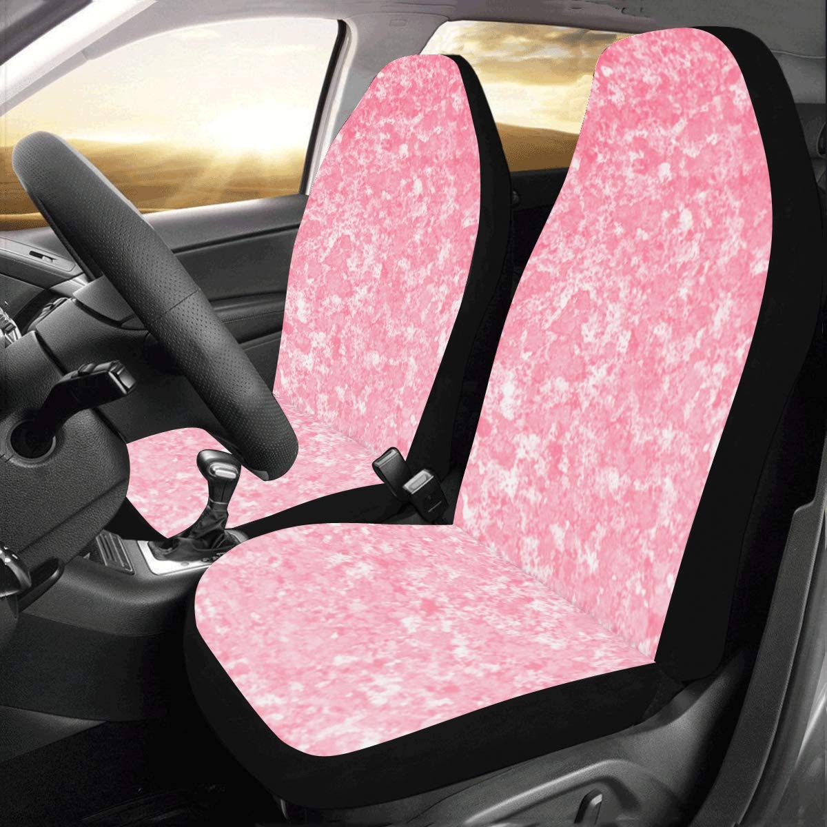 Car Seat Covers for Cars Rose Gold Glitter Universal Fit