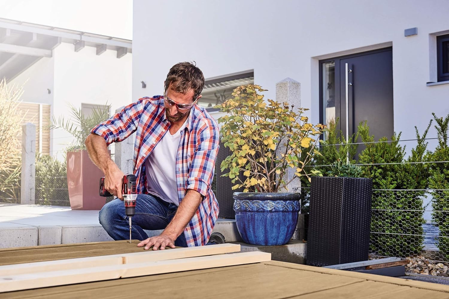 Einhell Akku-Bohrschrauber TE-CD 12/1 Li (2x2,0Ah) (Li-Ion, 12 V, 2-Gang-Getriebe, Drehzahl-Elektronik, LED-Beleuchtung, robustes Metallgetriebe, inkl. 45-Min.-Ladegerät + 2x2,0 Ah-Akku) 5