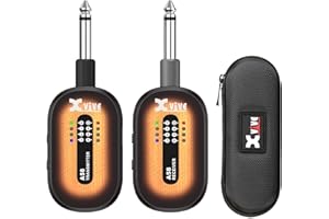 Xvive A58 Wireless Guitar System with 5.8GHz Transmitter and Receiver (Sunburst)