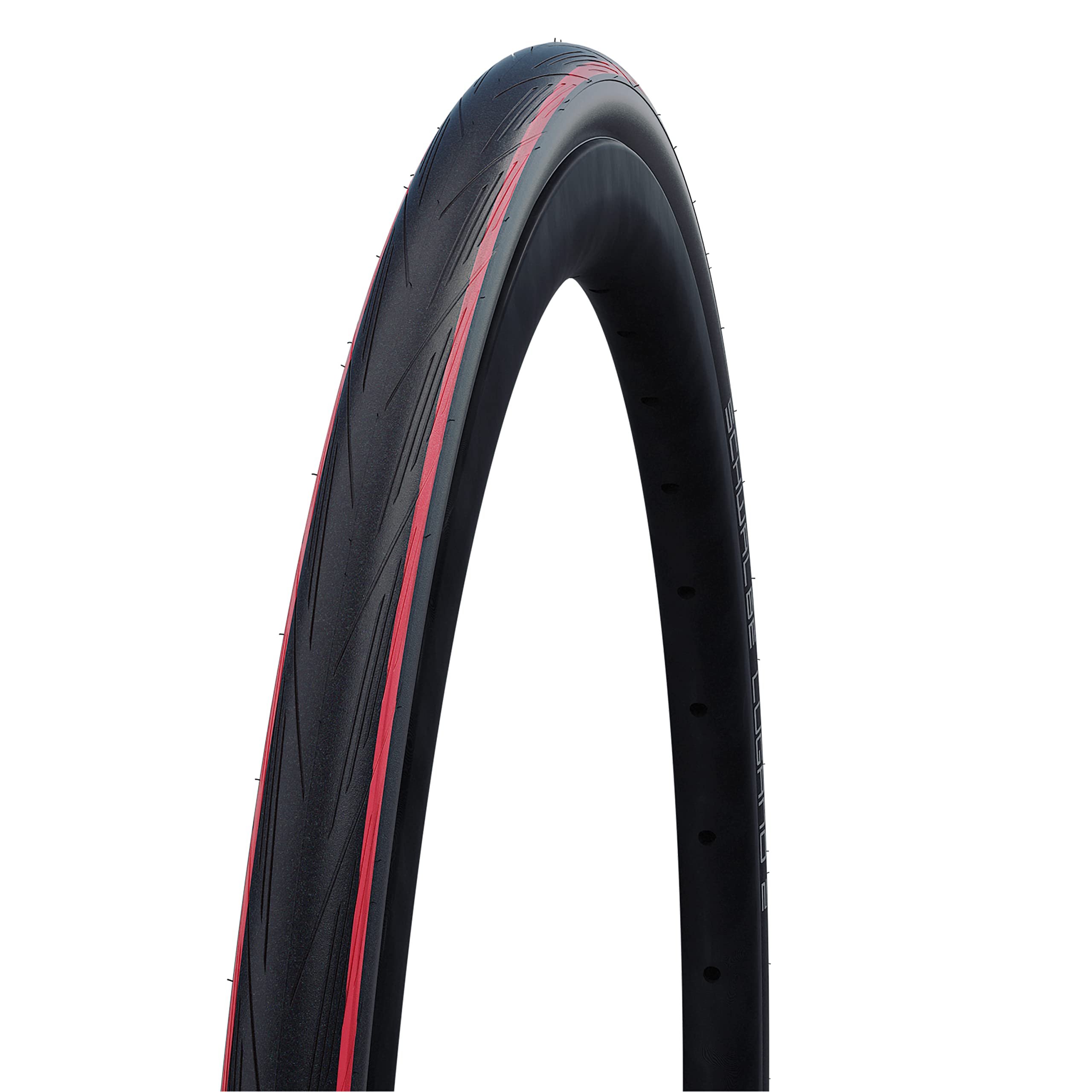 Schwalbe 706053 - tire lugano ii 700x25c k-guard plegable lineas rojo o as 25-622