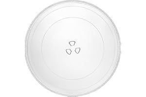 12" Microwave Glass Plate Replacement Fits for Whirlpool - W10337247 W11367904 Microwave Round Glass Plate for 1.5 & 1.7 Cubic Foot Microwaves - BY AMI PARTS