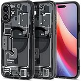 Spigen Ultra Hybrid MagFit Direct Digital Printing Case for iPhone 16 Plus [Custom Design][Compatible with Magsafe] - Zero One Black