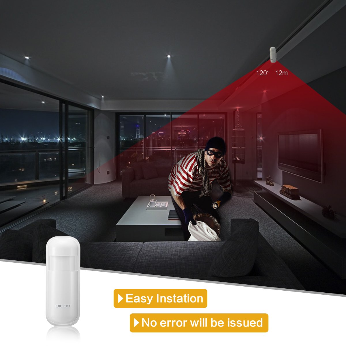DIGOO DG-HOSA 433MHz Wireless Guarding WindowDoors Sensor ...