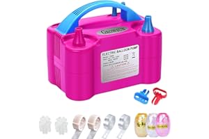 Growsun Electric Balloon Pump Garland Arch Kit with Pump 100V 600W Air Inflator w/Balloons Tape Strip for Party Decoration