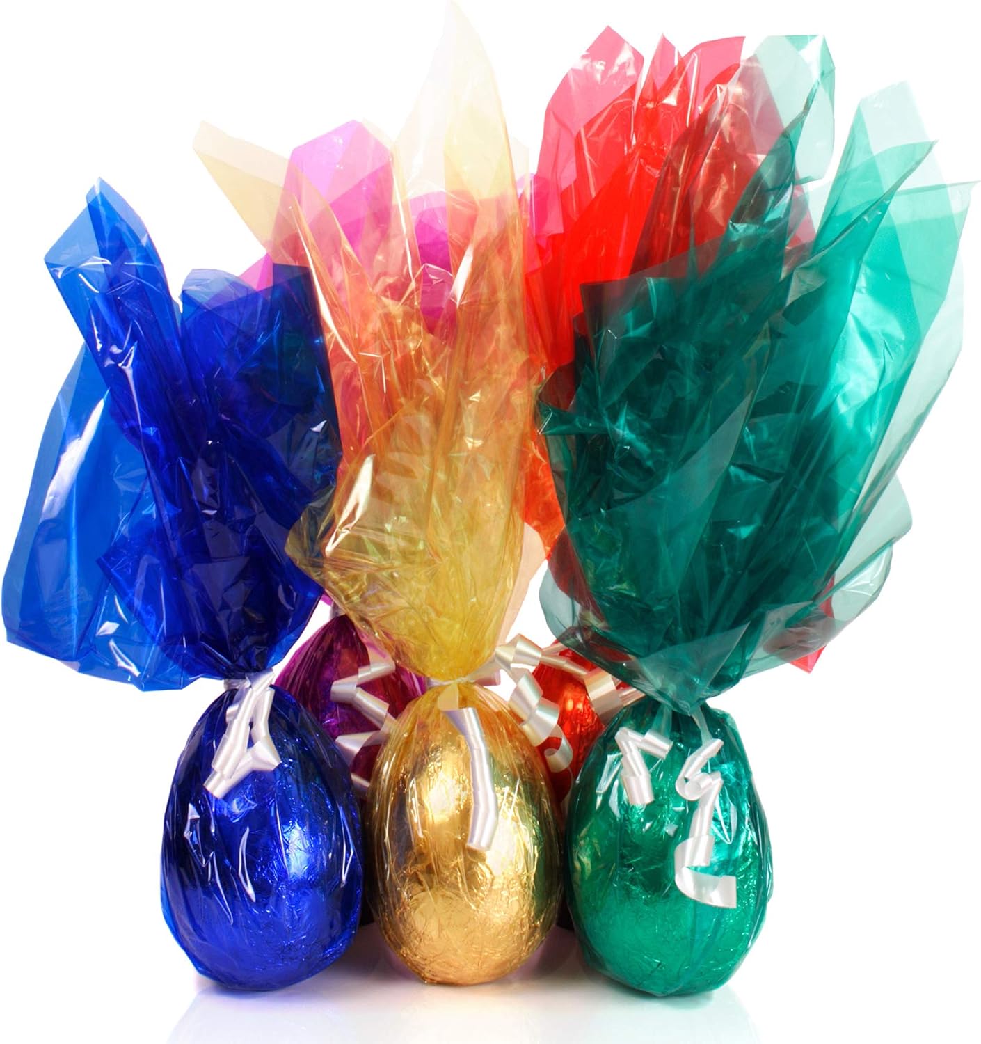 Colored Cellophane Sheets,120 Pcs 7.5x7.5 Inches Cello Sheets Colored Cellophane Wrap for Candy, DIY Arts Crafts Decoration and More,Colored Transparency Sheets,8 Colors: Everything Else