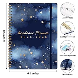Planner 2025-2026, Monthly and Weekly Calendar