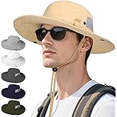 XL/XXL Bucket Hat for Big Heads, Quick-Dry UV-Protective Mesh Sun Hat with Adjustable Wide Brim, Unisex