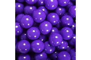 GUESVOT Ball Pit Balls for Kids, Plastic Refill 2.2 Inch Balls, 100 Pack, Bright Colors, Phthalate and BPA Free, Includes a Reusable Storage Bag with Zipper
